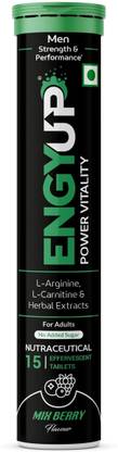 ENGYUP Power Vitality for Men, Strength & Stamina Booster, MixBerry Flavor