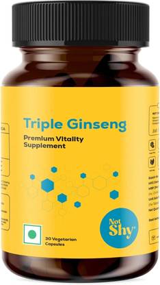NotShy Triple Ginseng Supplement unique blend of Korean, American, Siberian Ginseng.
