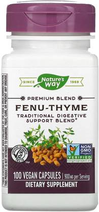 Nature's Way Fenu-Thyme, 450 mg, 100 Vegan Capsules