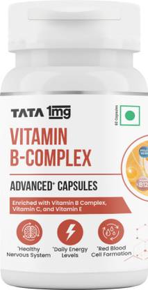 TATA 1mg Vitamin B Complex for formation of Red Blood Cells & help support Nervous System