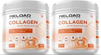 RELOAD NUTRITION Marine Collagen with Vitamin C for Skin, Healthy Hair, Nails & Joints