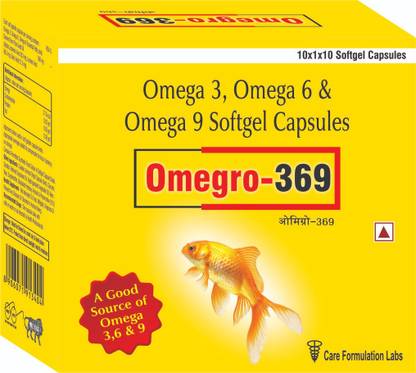 CARE OMEGRO-369 OMEGA SOFT GEL CAPSULE pack of 10