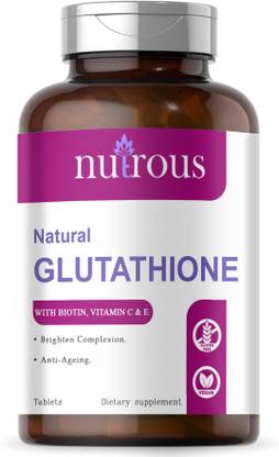 Nutrous L Glutathione Skin Lightening with Vitamin E & C Tablets (G155)