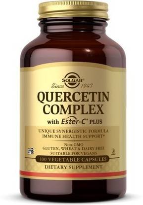 Solgar Quercetin Complex with Ester-C Plus Vegetable Capsules, 100 Veg Caps