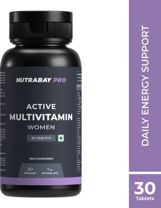 Nutrabay Pro Active Multivitamin Women for Immunity, Hair, Skin & Strong Bones