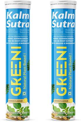 GREENI Kalm Sutra / 300MG Ashwagandha KSM-66 Root Extract With Brahmi & Bhringraj 2 pcs