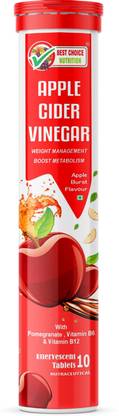 BEST CHOICE NUTRITION Apple Cider Vinegar Effervescent Tablets With Vit B6 & B12 for weight loss