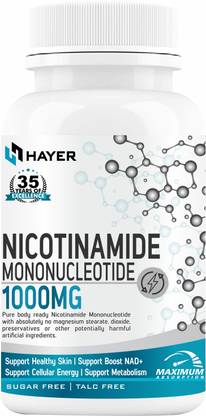 HAYER NMN Supplements 1000mg, Healthy Aging of Heart, Brain & Skin-30