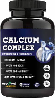 Adorreal Calcium Complex with Magnesium, Vitamin D3, K2,B12 and Zinc