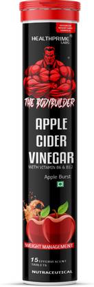 HEALTHPRIME LABS The Bodybuilder Apple Cider Vinegar, Vit B6 & B12 for weight loss Effervescent
