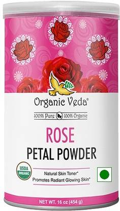 Organic Veda Rose Petal Powder 454 Grams