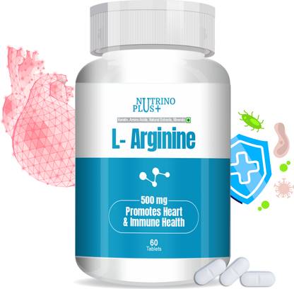 Nutrinoplus L Arginine 500mg Supplement - Best Amino Acid Arginine HCL Supplements