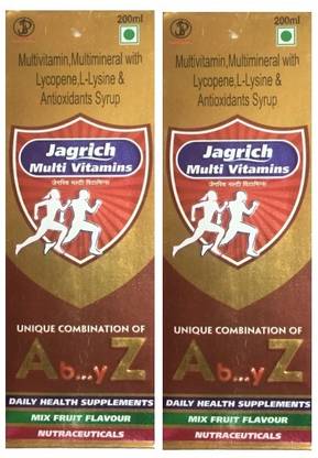 JAGSONPAL JAGRICH MULTIVITAMIN AND MULTIMINERAL SYRUP (2*200ML)