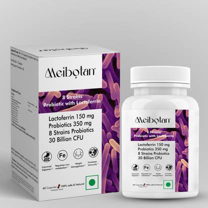 MEIBOTAN Lactoferrin supplement with Probiotics 30 Billion CFU