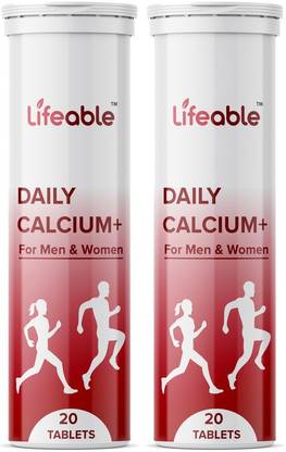 Lifeable Daily Calcium with Magnesium 40 Effervescent tablet (Orange Flavor)