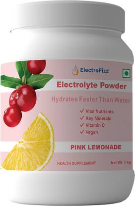 ElectroFizz Instant Energy Drink-Electrolytes,Vitamin C,Probiotics Pink Lemonade