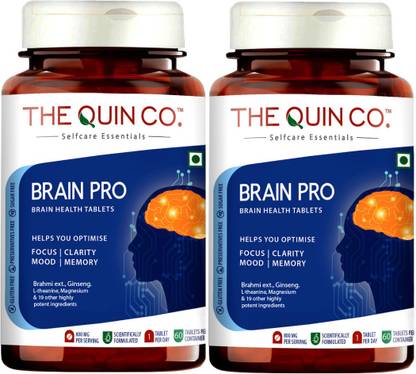 The Quin Co. Brain Pro| Most Advanced Nootropics| Enriched With Ginkgo
