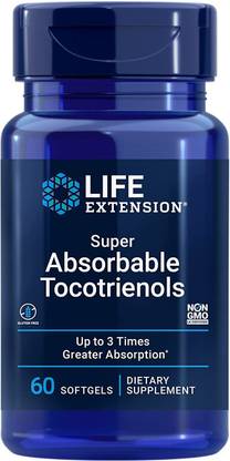 Life Extension Super Absorbable Tocotrienols Softgel, 60-Count