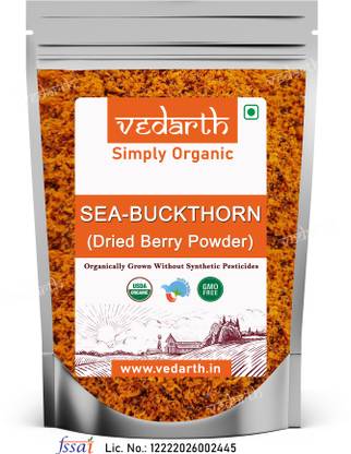 Vedarth Himalayan Sea Buckthorn Powder - 75gram Enriched with Vitamin and Omega