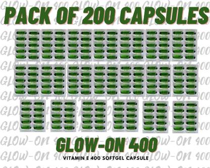 PHARMAZAIN LIFE SCIENCES GLOWO ON 400 MG FOR BETTER SKIN HAIRS AND NAILS SAME AS EVION