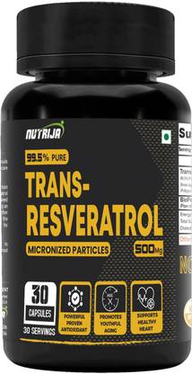 NutriJa Trans Resveratrol 500MG Capsules -