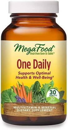MEGA FOOD Multivitamin and Mineral Supplement with B Vitamin - 30 Tabs