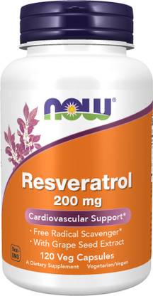 Now Foods Resveratrol, 200 mg, 120 Veg Capsules