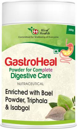 Hiral Health Gastroheal Powder: Ayurvedic 12-Herb, Isabgol (Psyllium Husk) for Gut Health