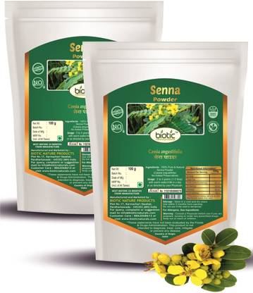 biotic Senna leaves Powder - Sana - Sanay - Sonamukhi Powder - 200g