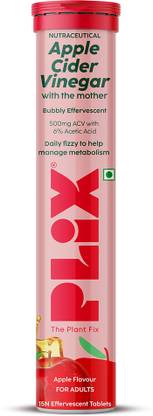 The Plant Fix Plix World's First Apple Cider Vinegar -15 Effervescent Tablets