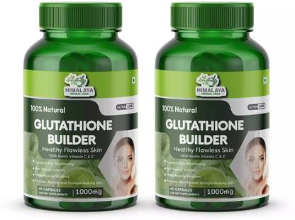 HIMALAYA HERBAL VEDA Plant Based Glutathione Builder | Glutathione Tablets for Skin Glow, Anti-Ageing