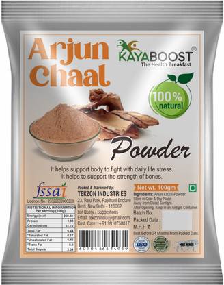 KAYABOOST Arjun ki Chaal Powder, Arjuna Bark, Arjun Chal Tree Kwath, Arjuna Chettu Chhal