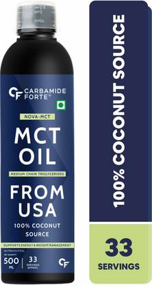 CARBAMIDE FORTE Organic Nova-MCT Oil C8 From USA | Cold Pressed Coconut Oil for Hair