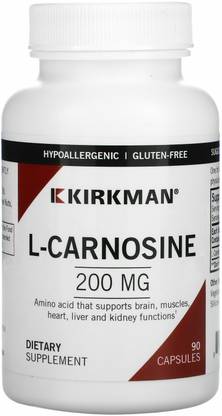 Kirkman Labs L-Carnosine, 200 mg, 90 Capsules
