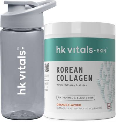 HEALTHKART HK Vitals Pure Korean Skin Collagen, Marine Collagen Powder with Sipper