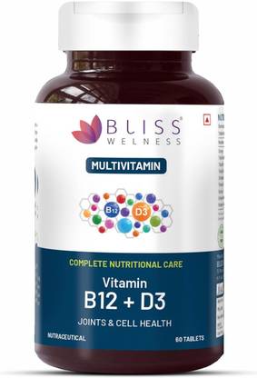 Bliss Welness VitaBliss B12+D3 Multivitamin