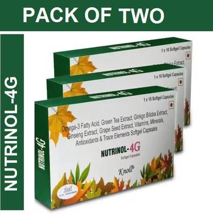 Knoll NUTRINOL-4G CAPSULE FOR HEALTHY HEART AND BODY ANTIOXIDANTS (2*10CAPSULES)