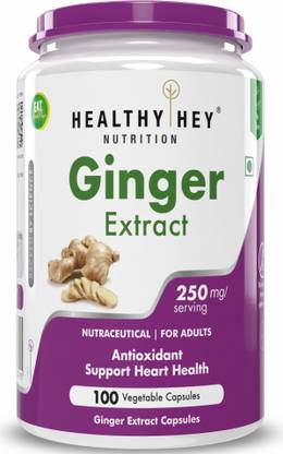 HealthyHey Nutrition Ginger Extract 5% Gingerols - 100 Veg Capsules