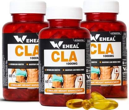 WEHEAL CLA 1000mg (Conjugated Linoleic Acid)-Natural Support, Weight loss