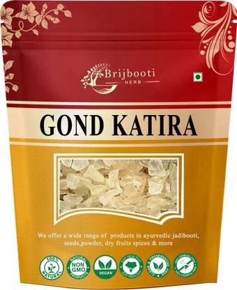 BrijBooti Gond Katira Pure Edible | Tragacanth | Keep body cool | Dried Gum | 100% Natural