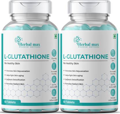 Herbal max L-Glutathione Tablet For Glowing Skin & Reduce Pigmentation For Men & Women