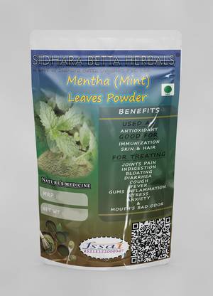 SIDHARA BETTA HERBALS Mentha Leaves Powder | Mint Leaves Powder