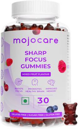 Mojocare Sharp Focus Gummies with Brahmi, Moringa & Colostrum