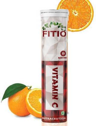 FITIO Natural Vitamin C & Zinc Effervescent Tablets Pro