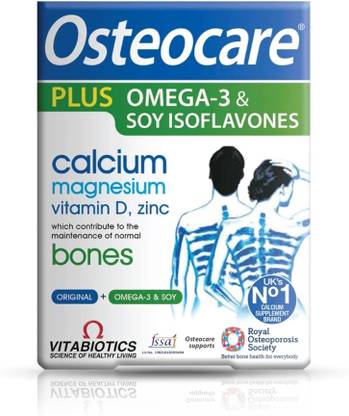 vitabiotics Osteocare Plus Omega-3 & Soy Isoflavones 84 Tablets/Capsules
