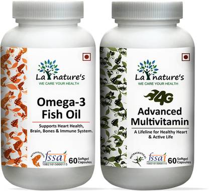 La Natures Omega Gold 1000mg and Multivit Health for men & women