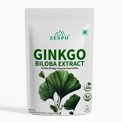 ZESPO Organic Ginkgo Biloba Extract Powder, Memory Support & Concentration Booster