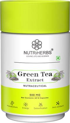 Nutriherbs Green Tea Capsule | Supplement for Antioxidants & Weigh Loss for Men & Women