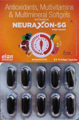 NUTRARICH Neuraxon Multivitamin Antioxidant Softgel Stamina Nutrition Immunity Health
