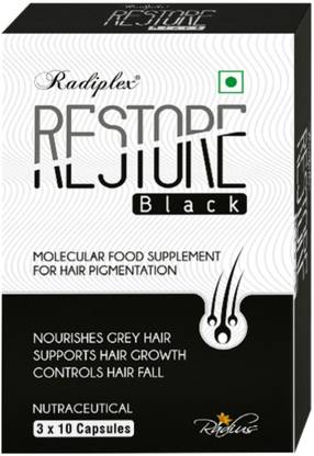 Radiplex Restore Black Capsules For Hair Pigmentation & Premature Greying